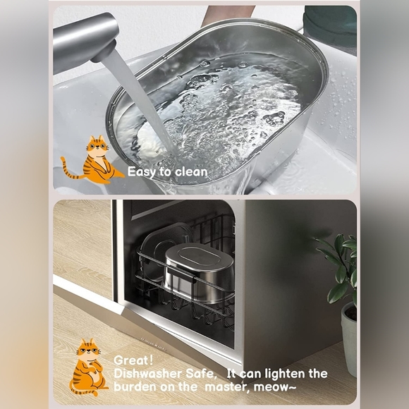 SOOFPET Cat Water Fountain Stainless Steel, 3,2L/108oz Pet Water Fountain - Picture 3 of 4